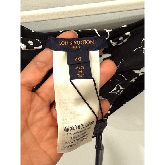 NWT Louis Vuitton LV Graphic Monogram Bikini Bottoms Black Women's FR 40 / US 8 - Picture 4 of 6